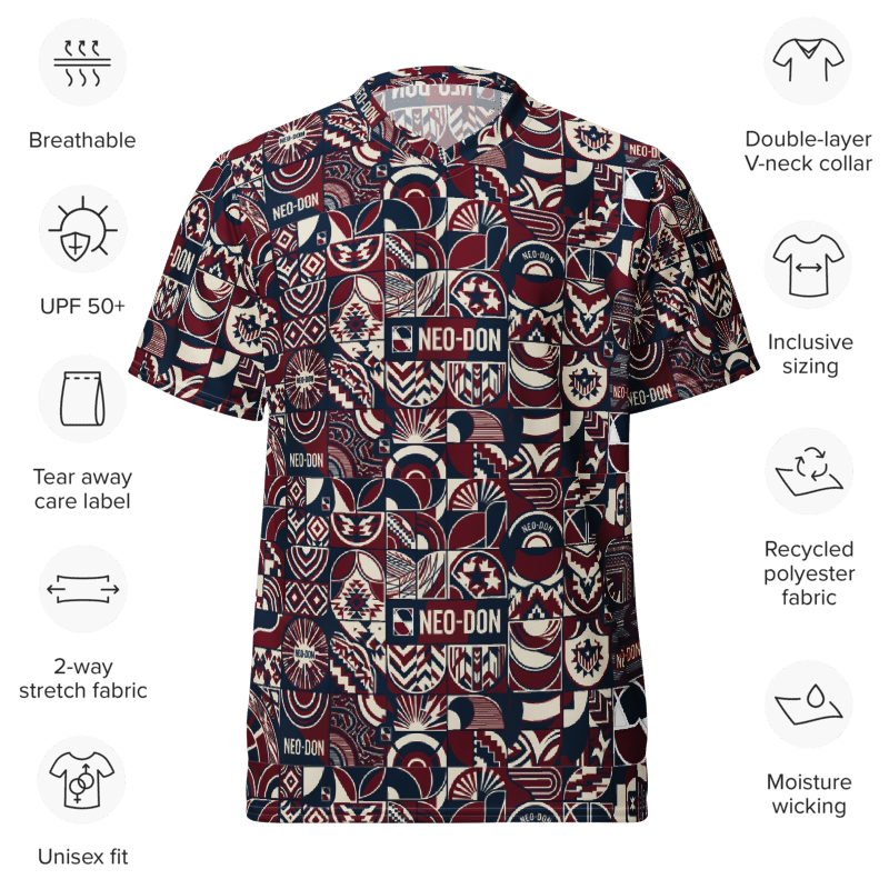 'Merca' Recycled unisex sports jersey - Grit