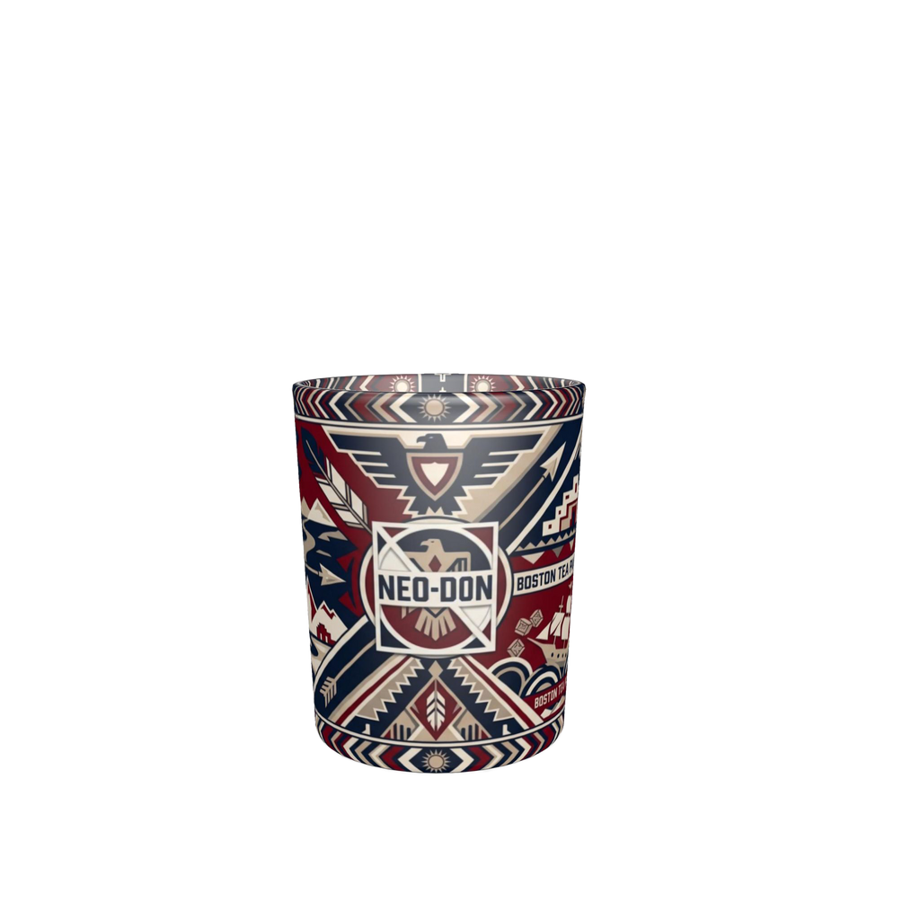 'Merca' Round Shot Glasses (Set of 6) - Massachusetts