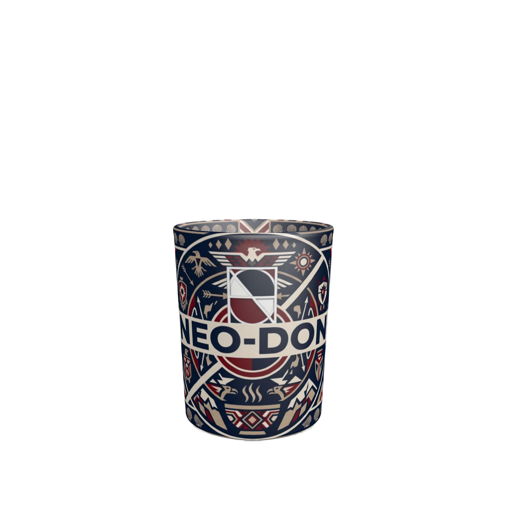 'Merca' Round Shot Glasses (Set of 6) - Massachusetts