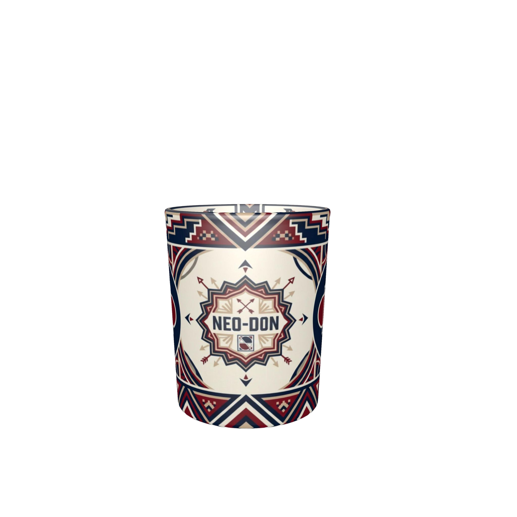 'Merca' Round Shot Glasses (Set of 6) - Massachusetts