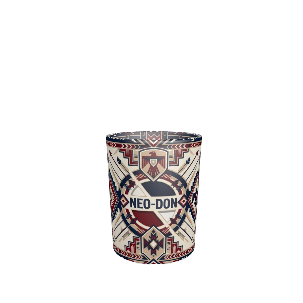 'Merca' Round Shot Glasses (Set of 6) - Massachusetts