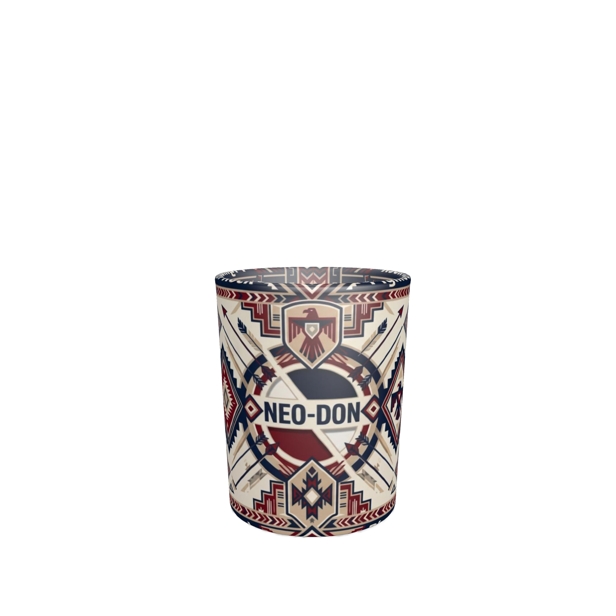 'Merca' Round Shot Glasses (Set of 6) - Massachusetts