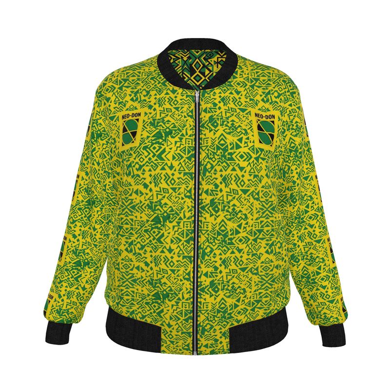 "Jam' Women's Reversible Silk Bomber Jacket - True/Growth