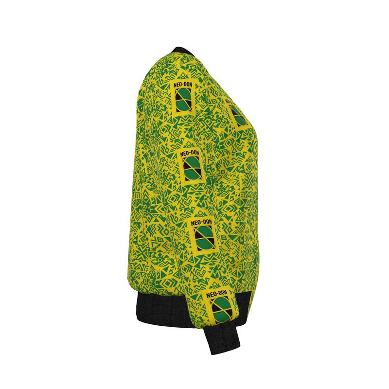 "Jam' Women's Reversible Silk Bomber Jacket - True/Growth