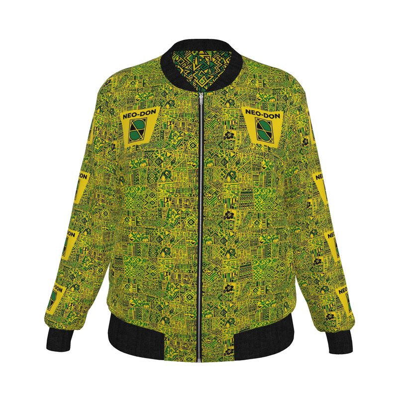 'Jam' Women's Reversible Silk Bomber Jacket - Dehso/Yahso