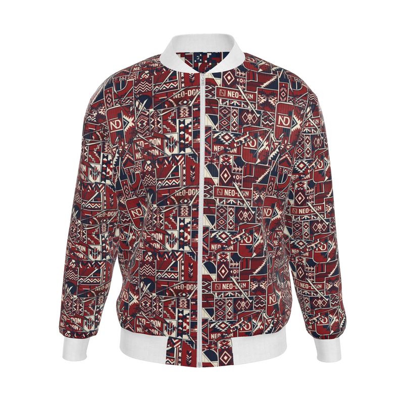 'Merca' Mens Reversible Silk Bomber Jacket - Guide/Provide