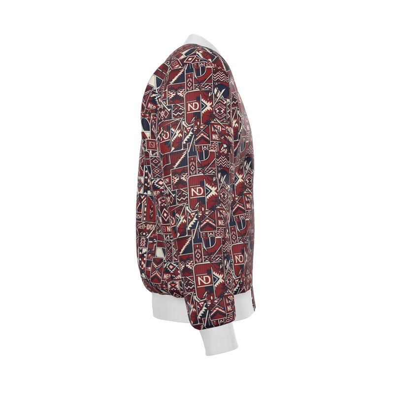 'Merca' Mens Reversible Silk Bomber Jacket - Guide/Provide
