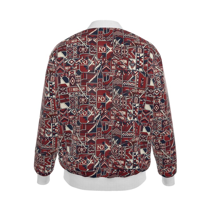 'Merca' Mens Reversible Silk Bomber Jacket - Guide/Provide