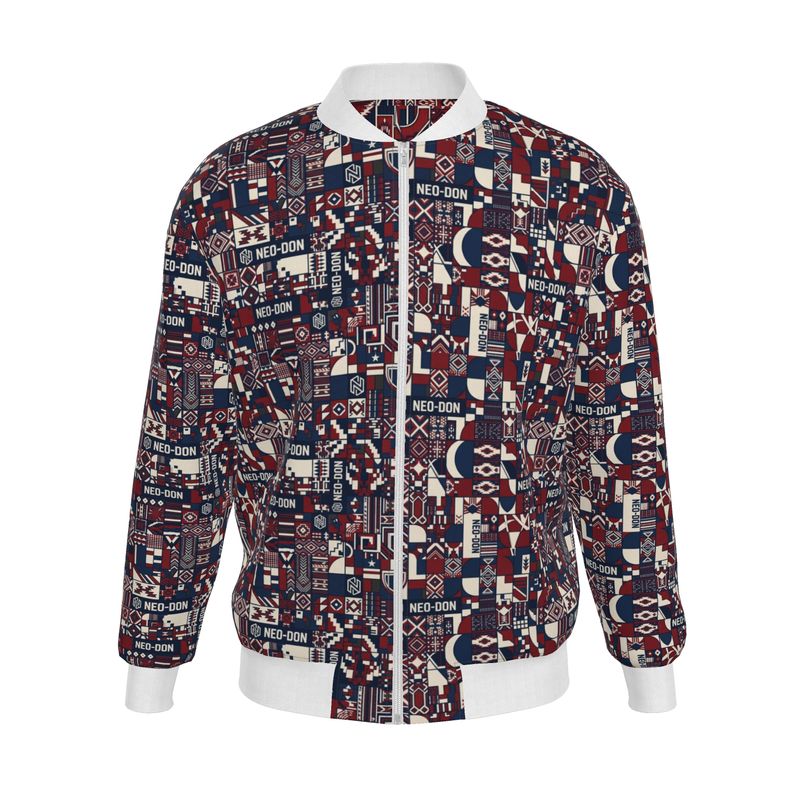 'Merca' Mens Reversible Silk Bomber Jacket - Guide/Provide