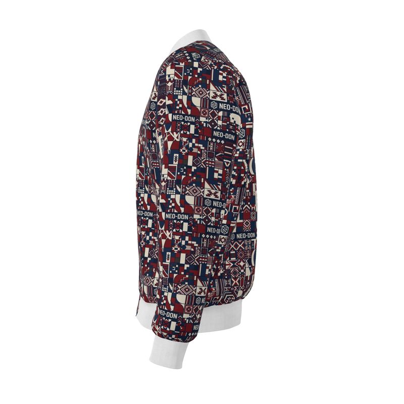 'Merca' Mens Reversible Silk Bomber Jacket - Guide/Provide