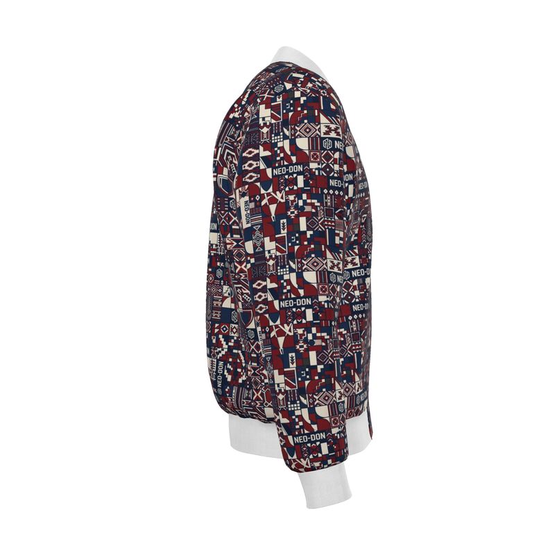 'Merca' Mens Reversible Silk Bomber Jacket - Guide/Provide