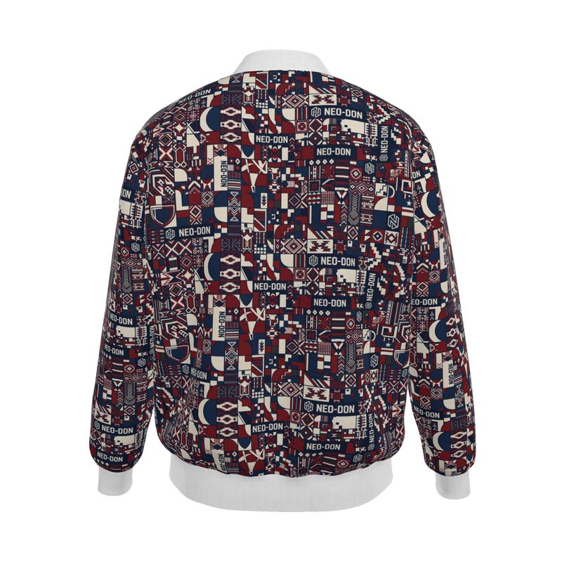 'Merca' Mens Reversible Silk Bomber Jacket - Guide/Provide