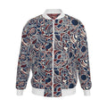 'Merca' Mens Reversible Silk Bomber Jacket - Core/Iron