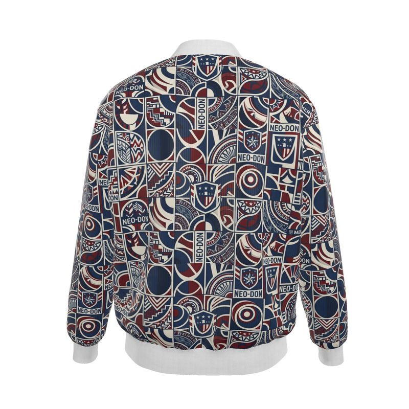 'Merca' Mens Reversible Silk Bomber Jacket - Core/Iron