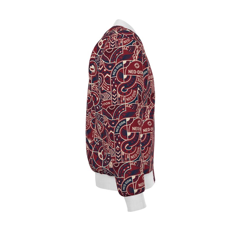 'Merca' Mens Reversible Silk Bomber Jacket - Core/Iron