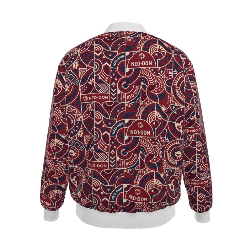'Merca' Mens Reversible Silk Bomber Jacket - Core/Iron