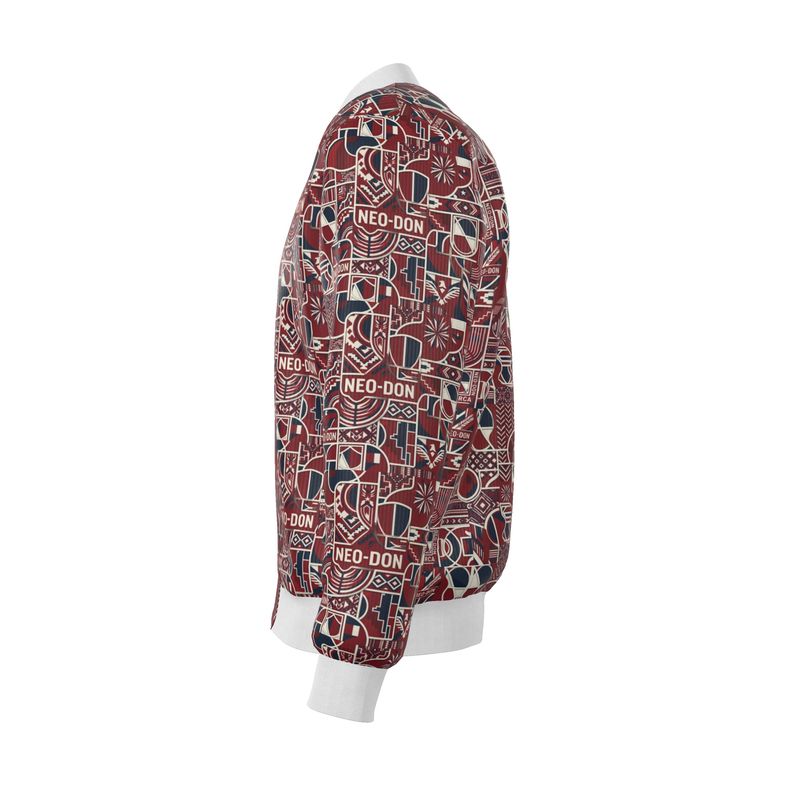 Copy of Copy of 'Merca' Mens Reversible Silk Bomber Jacket -