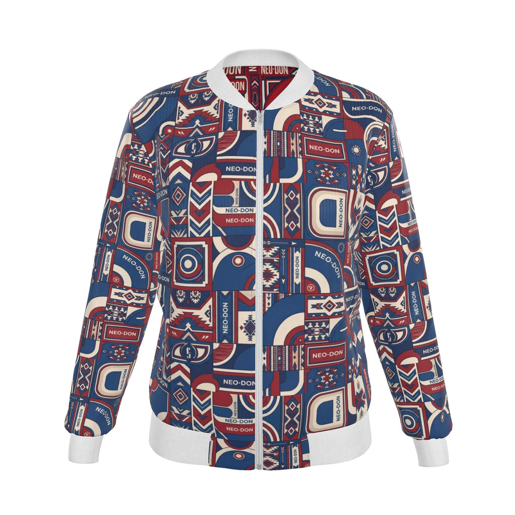 Merca' Women's Reversible Silk Bomber Jacket -