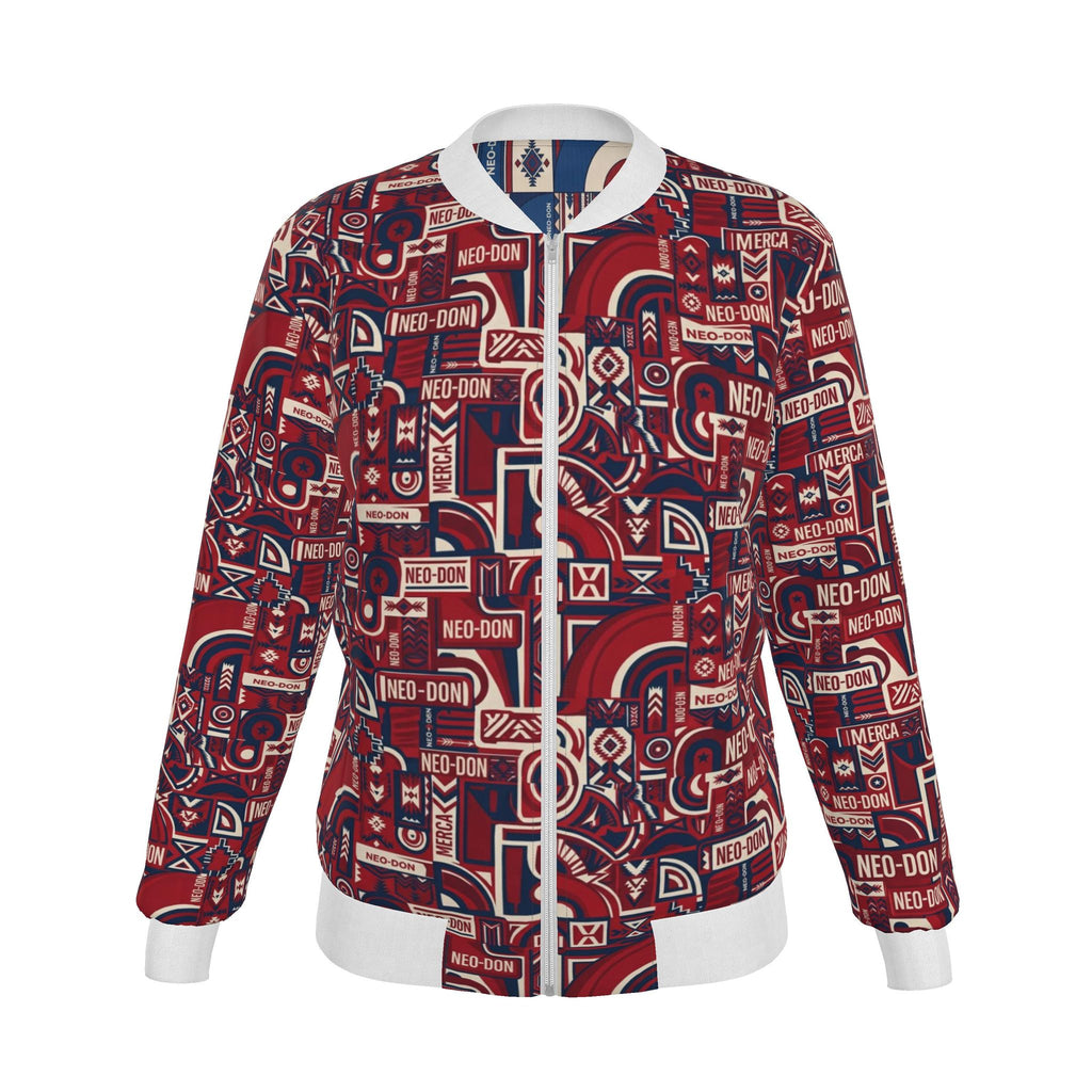 Merca' Women's Reversible Silk Bomber Jacket -