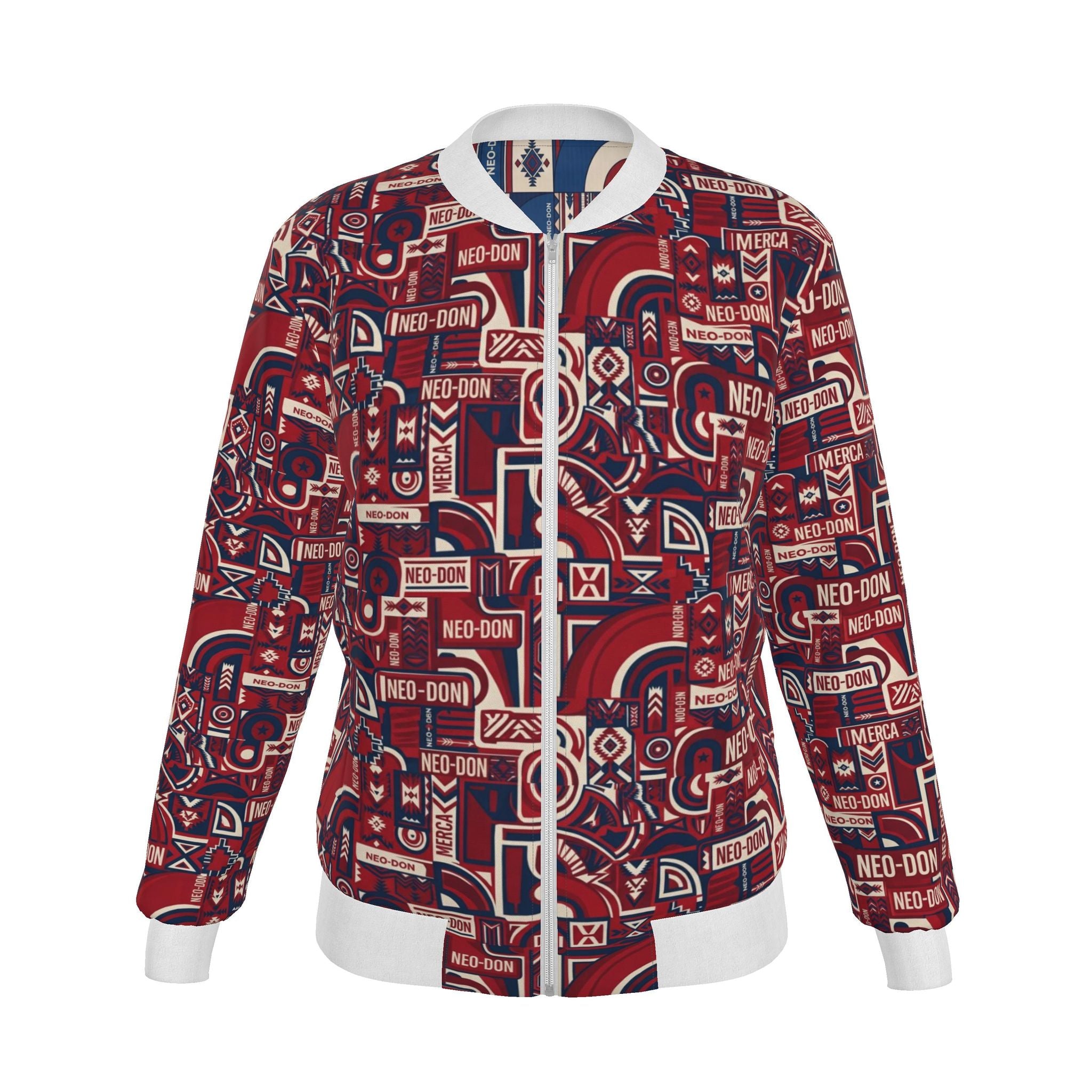 Merca' Women's Reversible Silk Bomber Jacket -