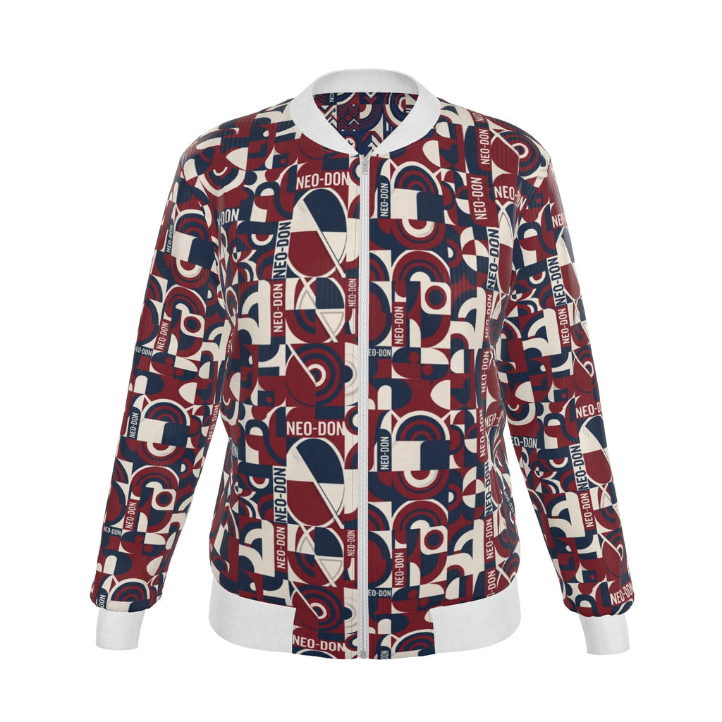 'Merca' Women's Reversible Silk Bomber Jacket -  Concrete/Brick