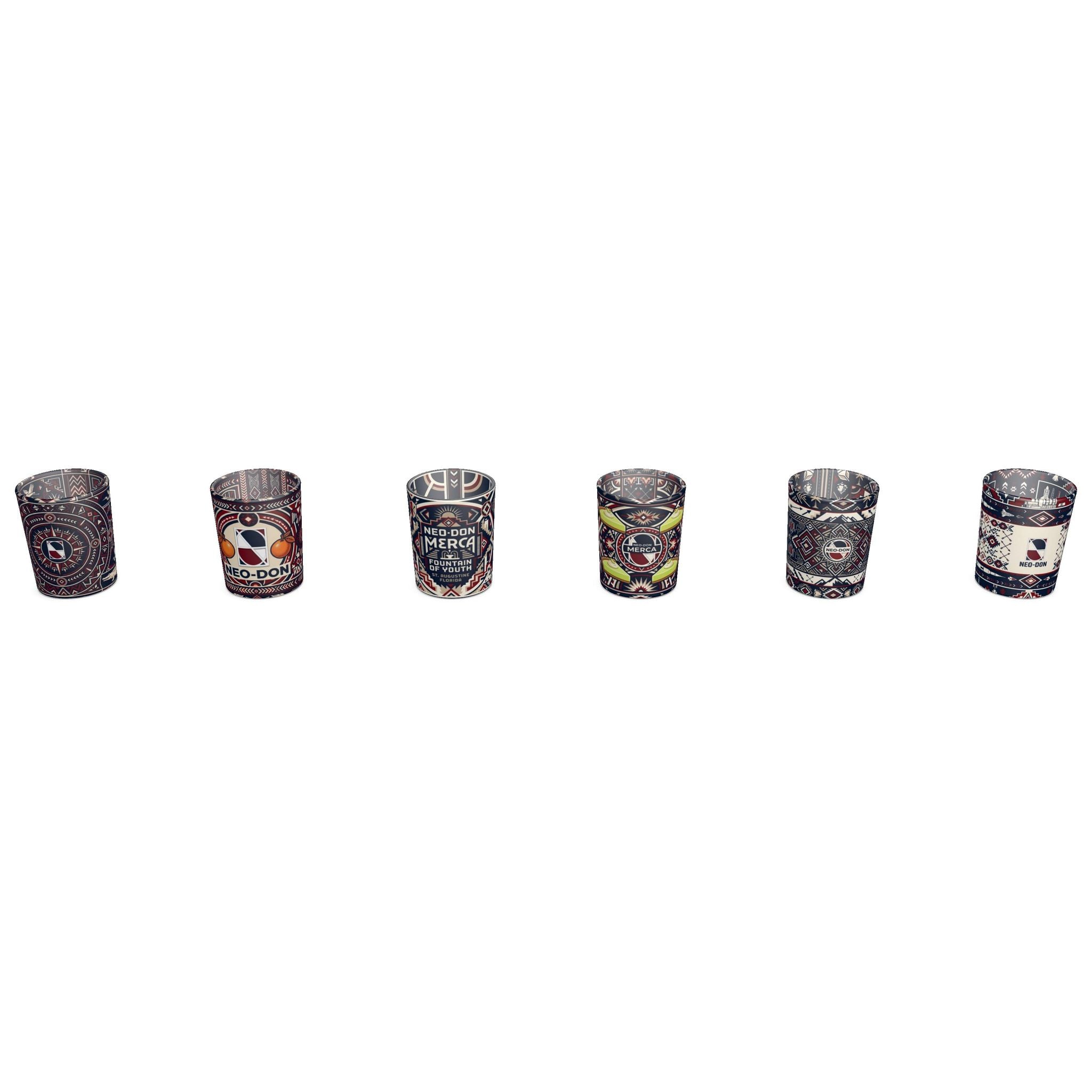 Round Shot Glasses (Set of 6) - Florida