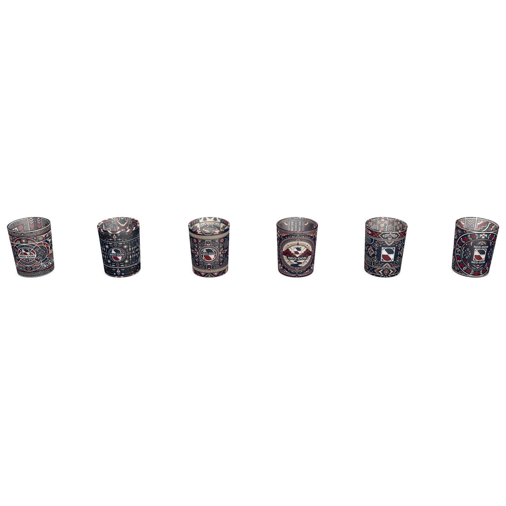 'Merca' Round Shot Glasses (Set of 6) - New Jersey