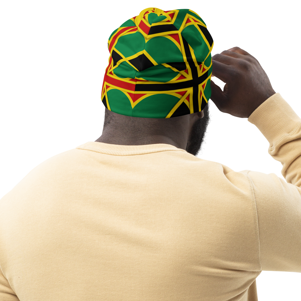 Neo-Don 'JamRas' All-Over Print Beanie - 8