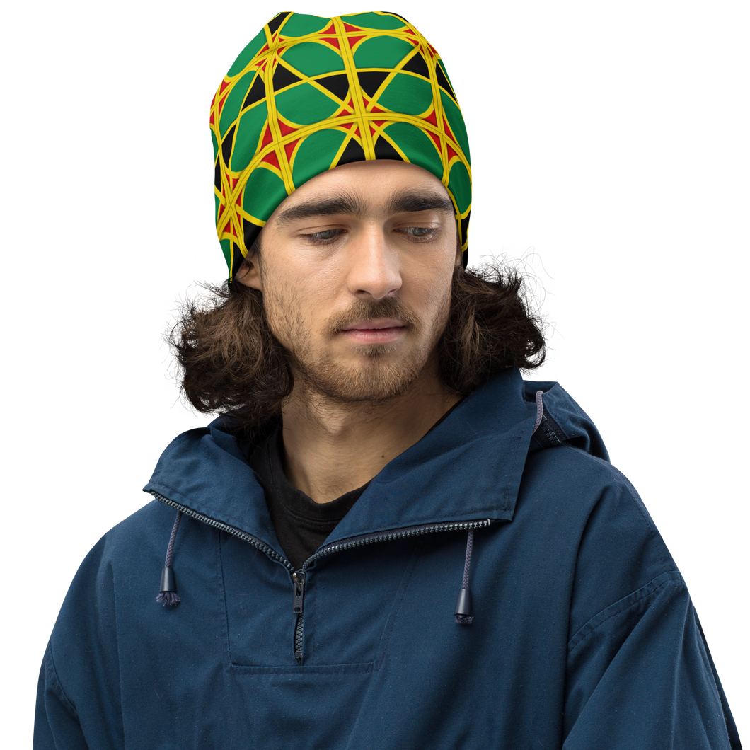 Neo-Don 'JamRas' All-Over Print Beanie - 4