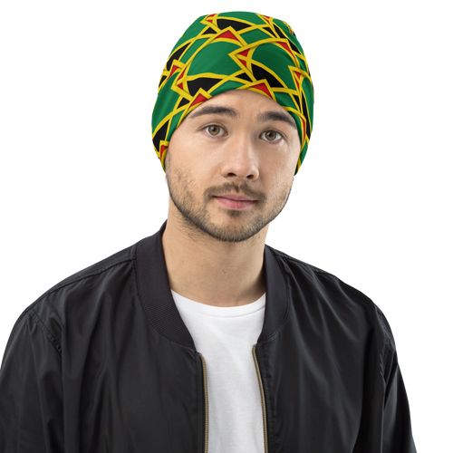 Neo-Don 'JamRas' All-Over Print Beanie - 6