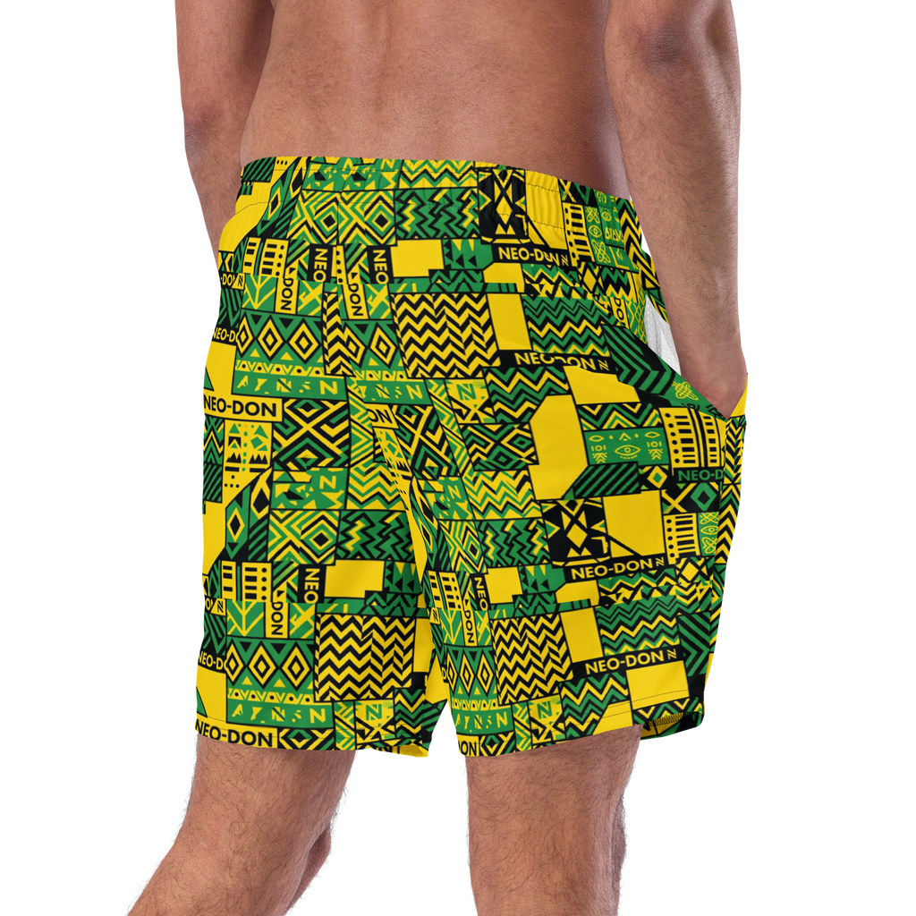 'Jam' Recycled Swim Trunks - Pipe