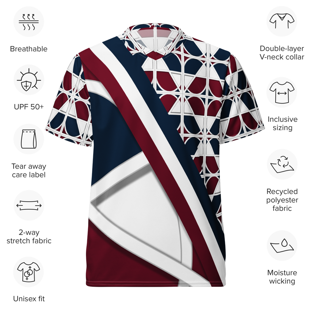 'Merca' Recycled unisex sports jersey - Sash