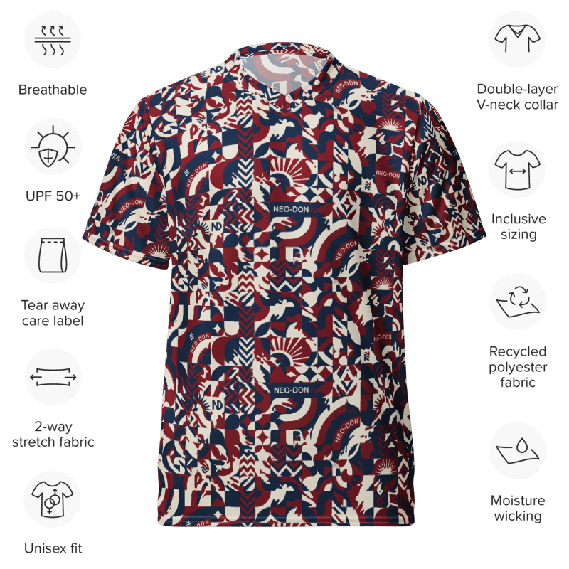 'Merca' Recycled unisex sports jersey - Ascend