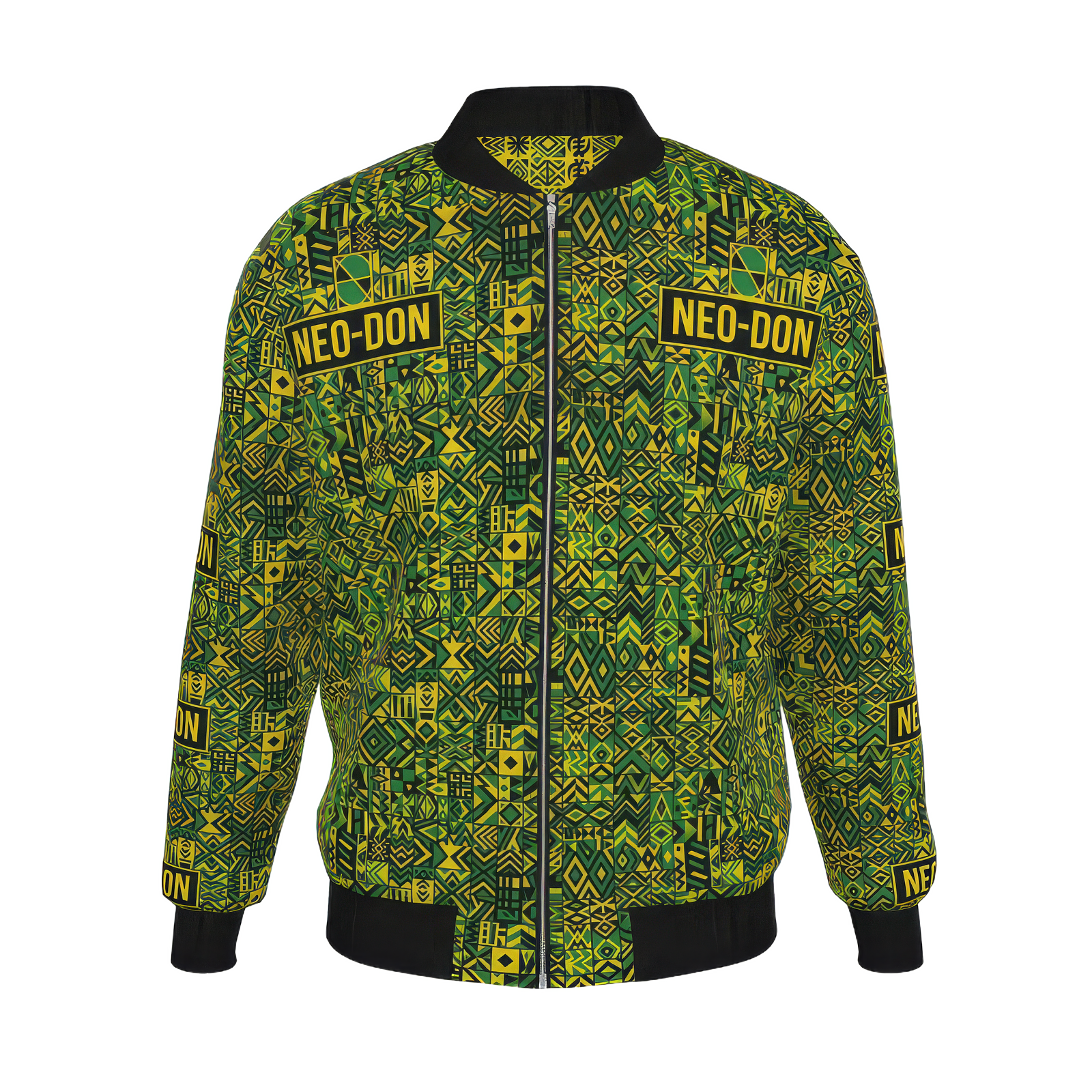 'Jam' Mens Reversible Silk Bomber Jacket - Mad/Chatbout