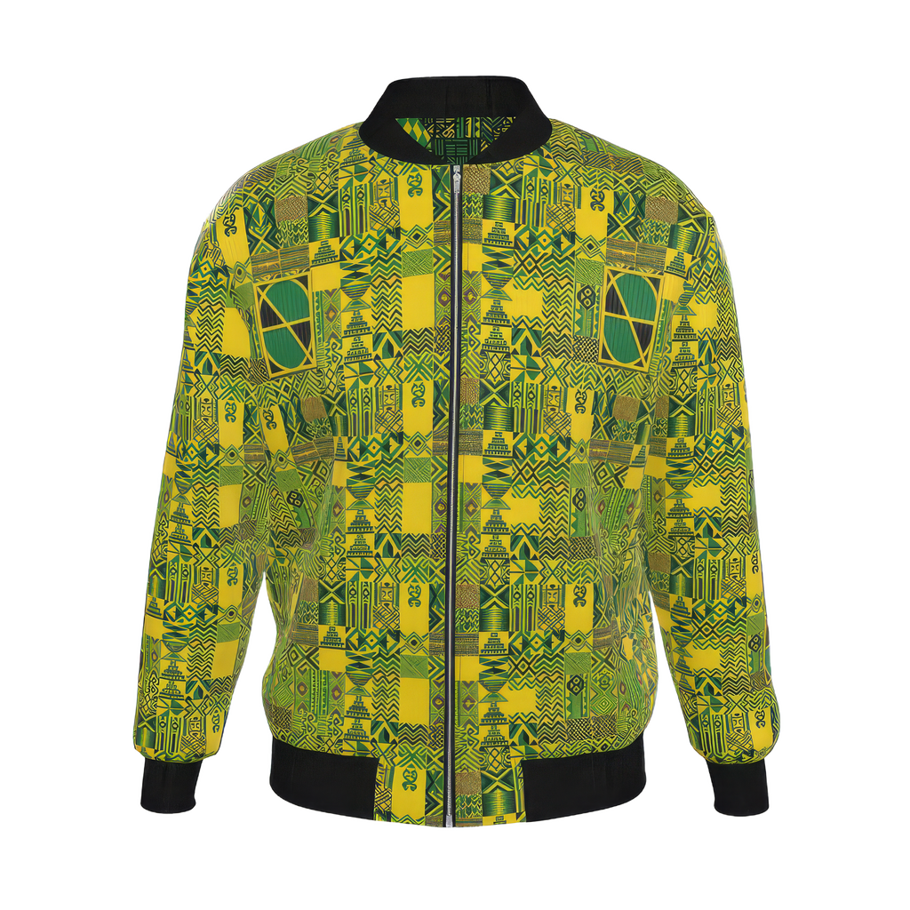 'Jam' Mens Reversible Silk Bomber Jacket - Memba/Tekki