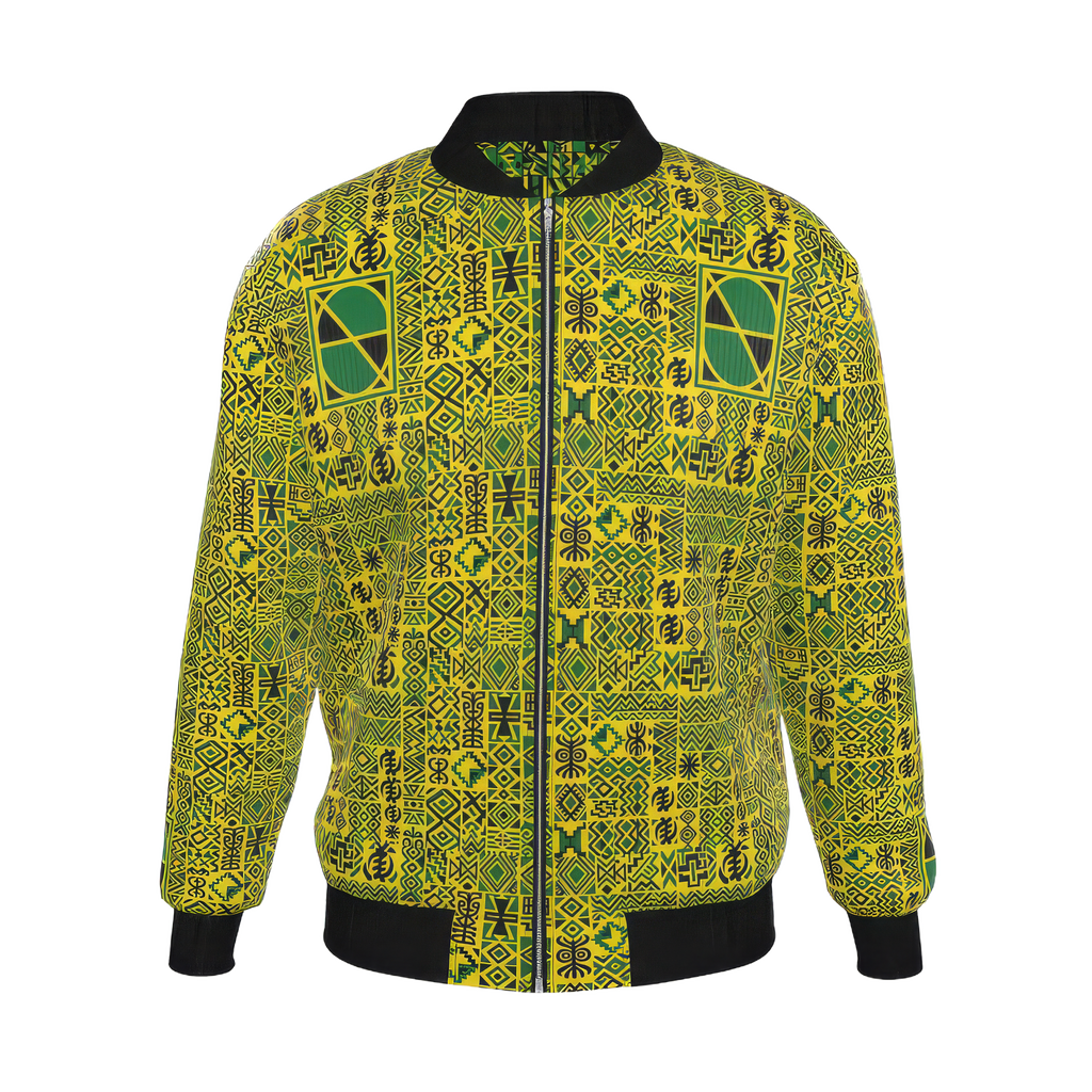 'Jam' Mens Reversible Silk Bomber Jacket - Mad/Chatbout