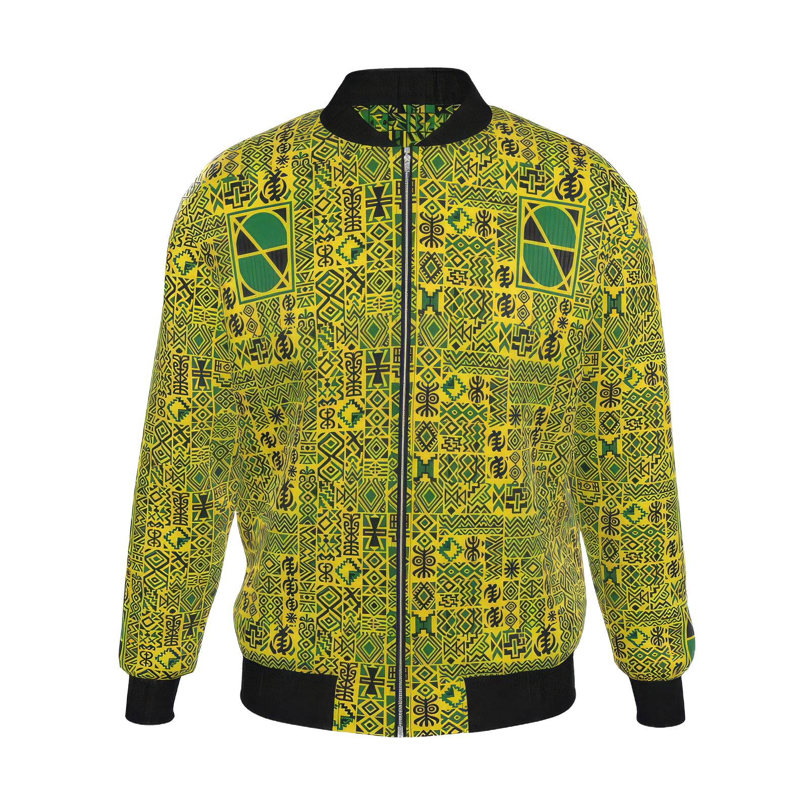 'Jam' Mens Reversible Silk Bomber Jacket - Mad/Chatbout