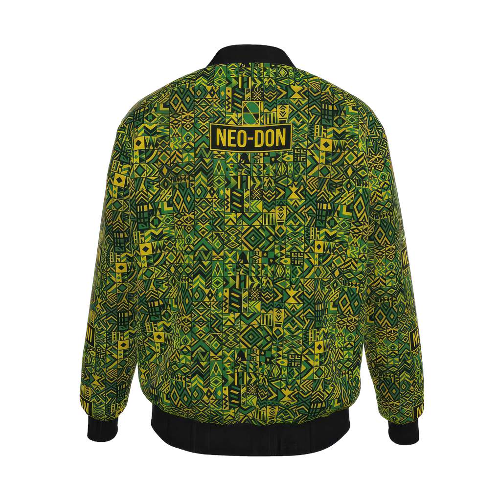 'Jam' Mens Reversible Silk Bomber Jacket - Mad/Chatbout