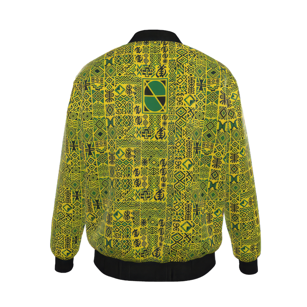 'Jam' Mens Reversible Silk Bomber Jacket - Mad/Chatbout
