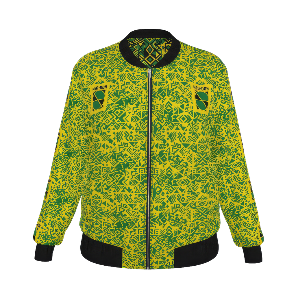 "Jam' Women's Reversible Silk Bomber Jacket - True/Growth