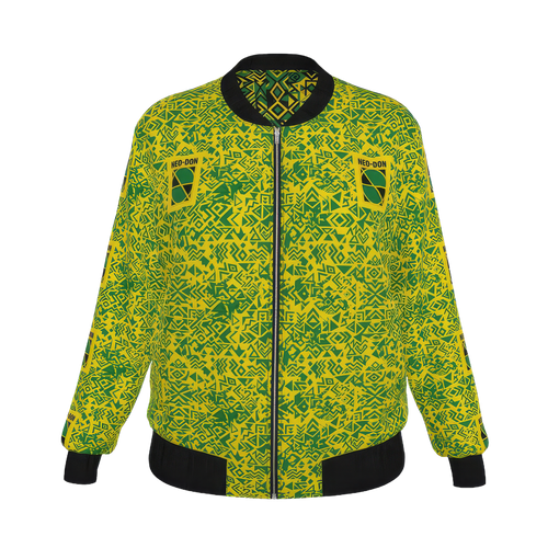 "Jam' Women's Reversible Silk Bomber Jacket - True/Growth