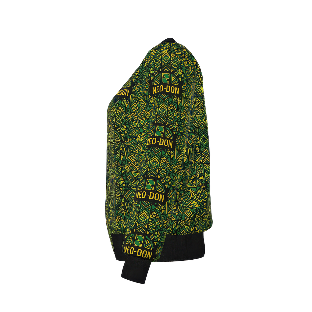 'Jam' Women's Reversible Silk Bomber Jacket - Mental/Graft