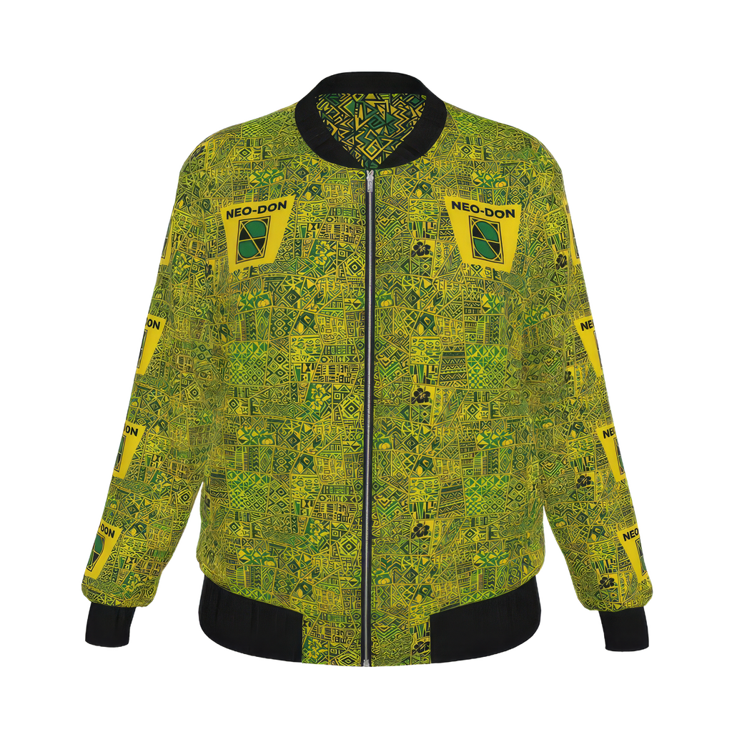 'Jam' Women's Reversible Silk Bomber Jacket - Dehso/Yahso