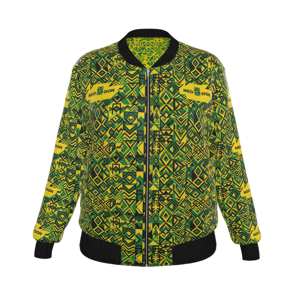 "Jam' Women's Reversible Silk Bomber Jacket - True/Growth