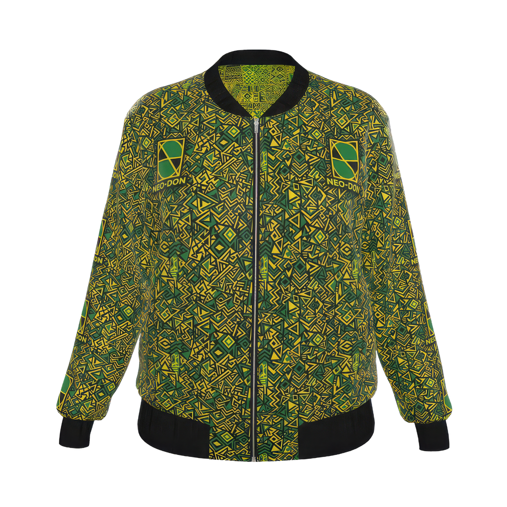 'Jam' Women's Reversible Silk Bomber Jacket - Dehso/Yahso
