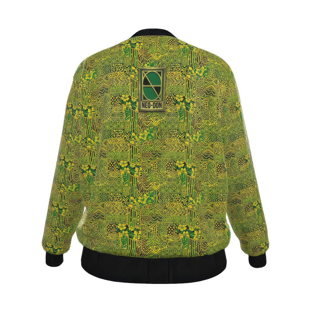 'Jam' Women's Reversible Silk Bomber Jacket - Manners/Respect