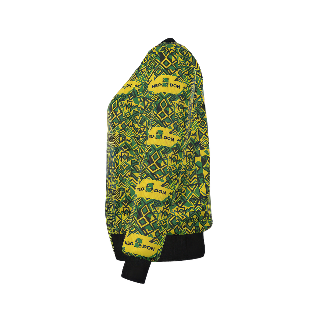 "Jam' Women's Reversible Silk Bomber Jacket - True/Growth