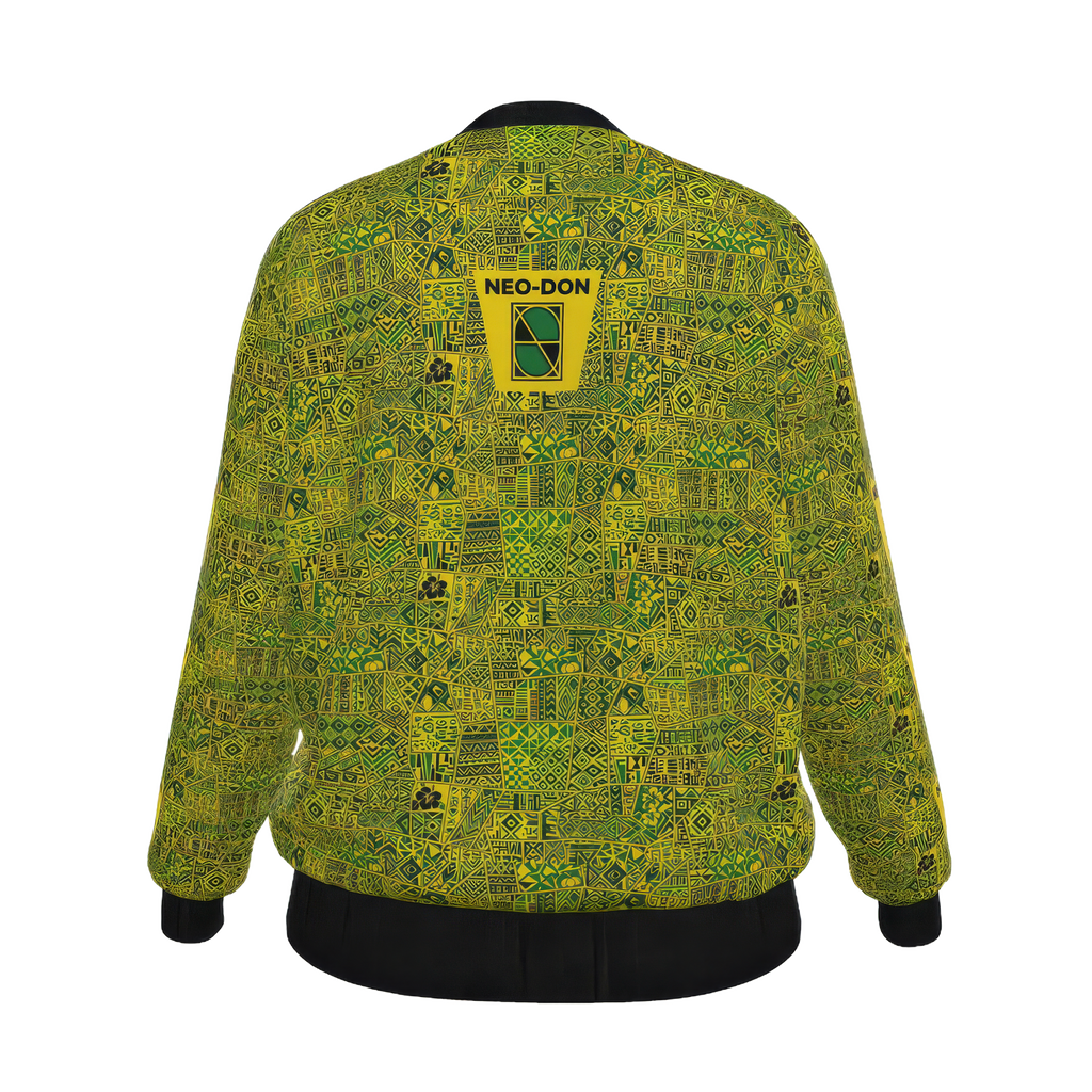 'Jam' Women's Reversible Silk Bomber Jacket - Dehso/Yahso