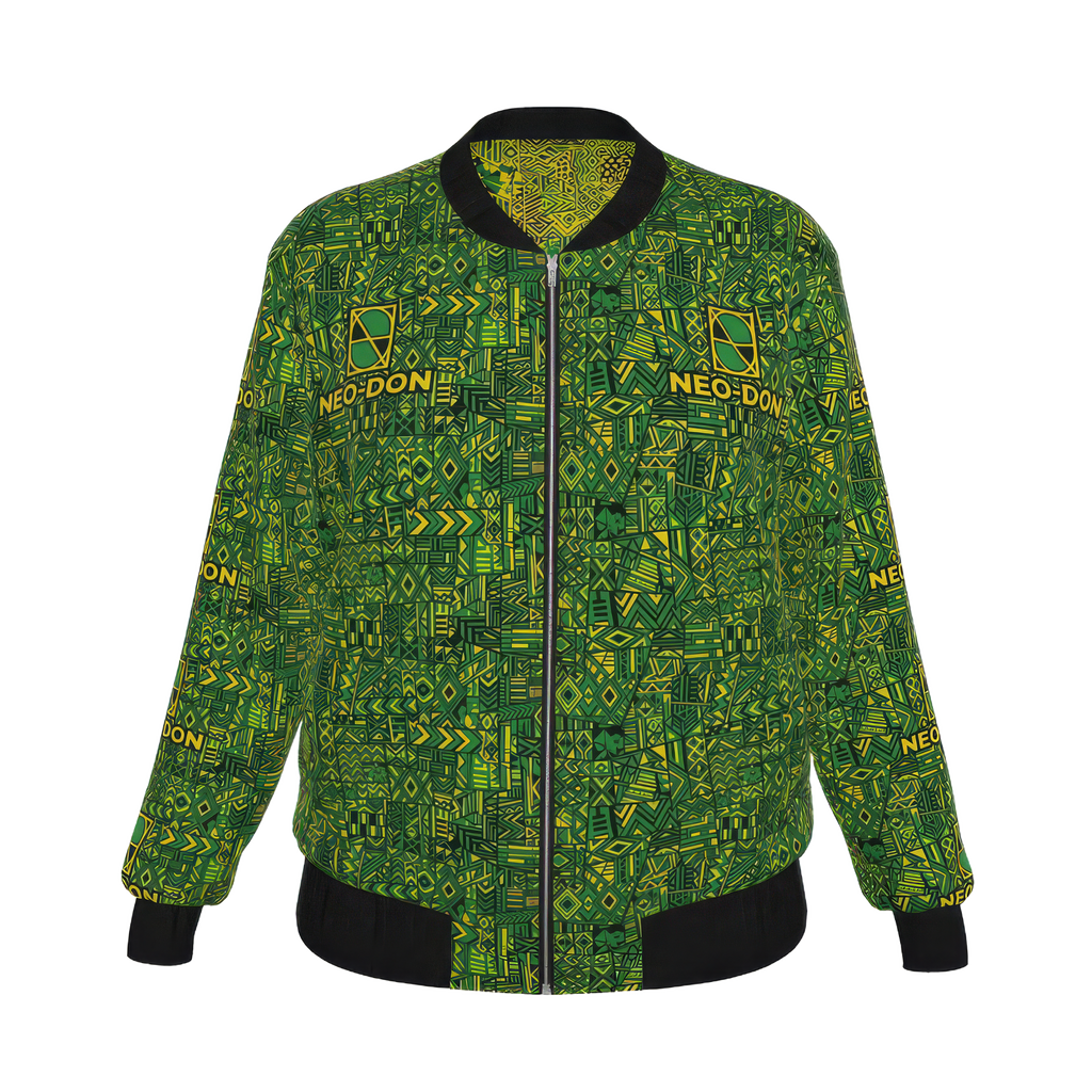 'Jam' Women's Reversible Silk Bomber Jacket - Manners/Respect