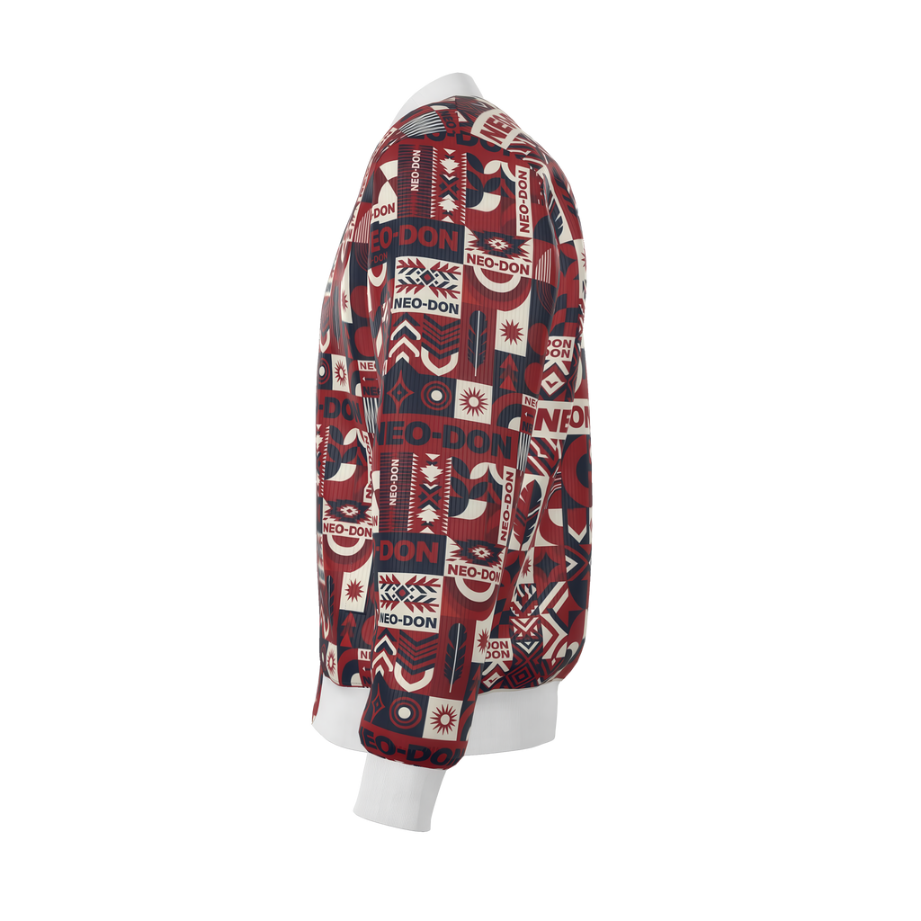 'Merca' Mens Reversible Silk Bomber Jacket - Guide/Provide